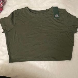 Target brand green crop top